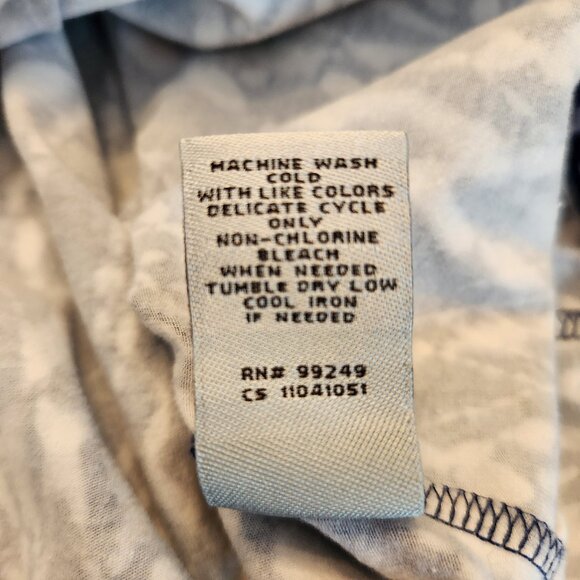 Liz&Me by Catherines Blue & White Shirt Size 2X (22/24W) - Picture 6 of 6